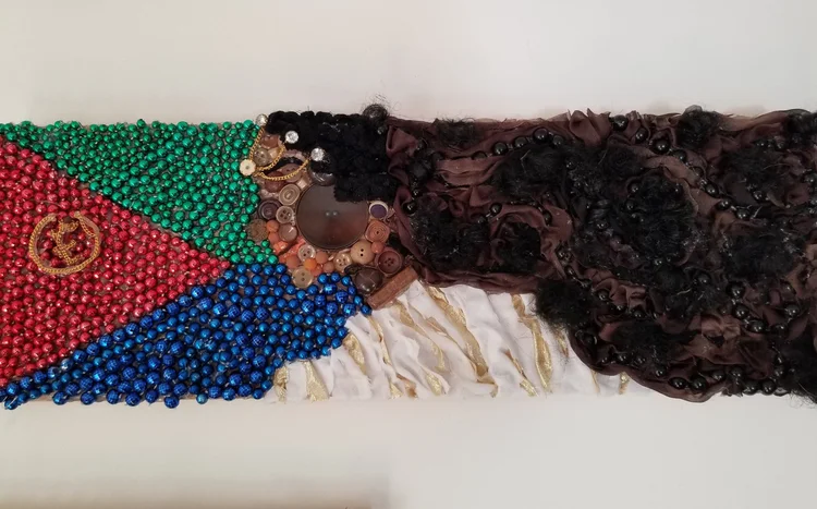 Recycled Materials Art Reflections of Friends Haftey