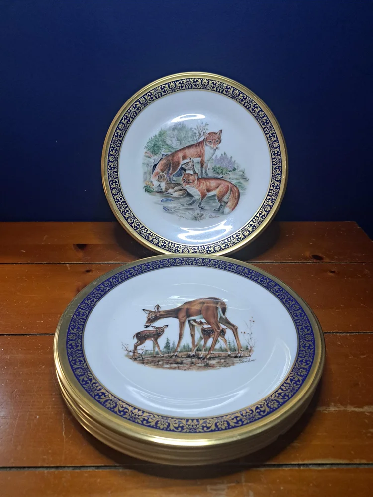 Lenox Woodland Wildlife Boehm Collectors Plate, Vintage Lenox Woodland Animal Collector's Decorative Plate, Lenox Decorative Woodland Plate