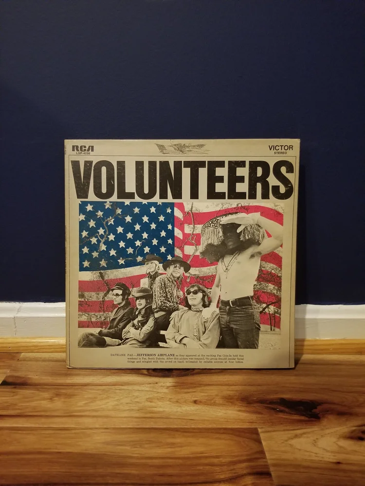 Vintage Vinyl Album Volunteers by Jefferson Airplane