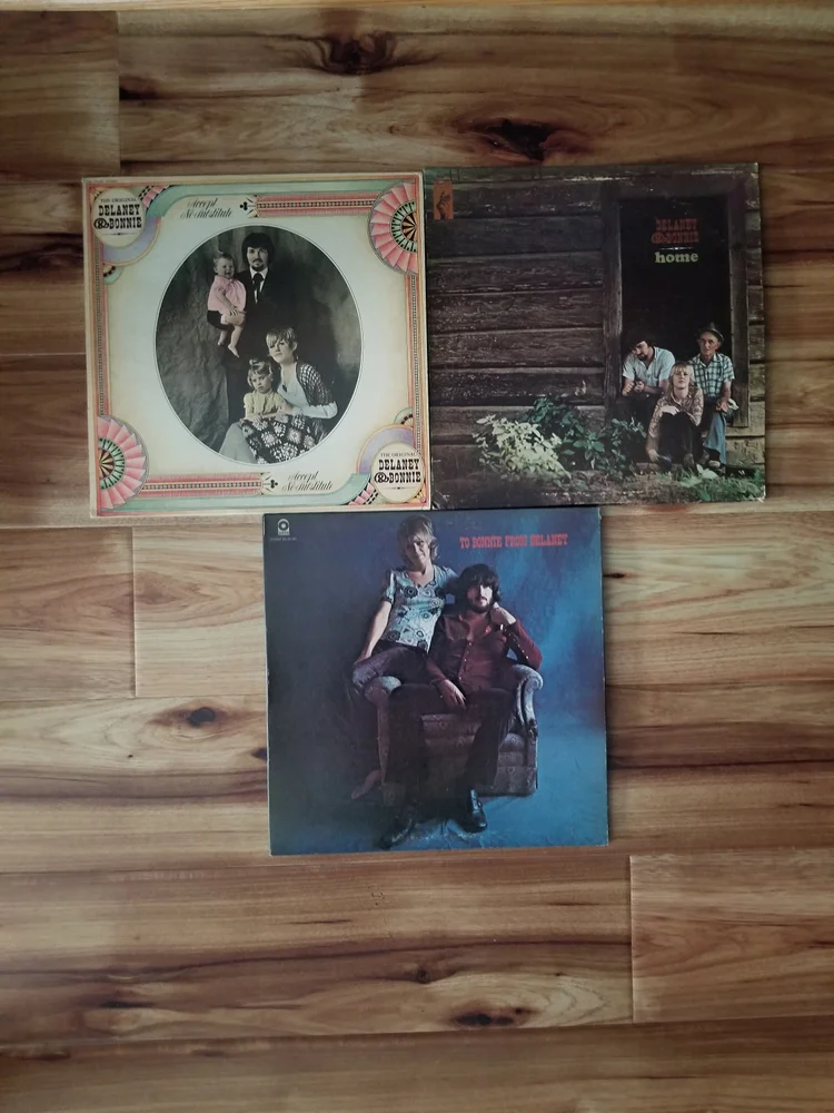 Vintage Vinyl Delaney and Bonnie Albums, To Bonnie from Delaney, Home, Accept no Subsitute